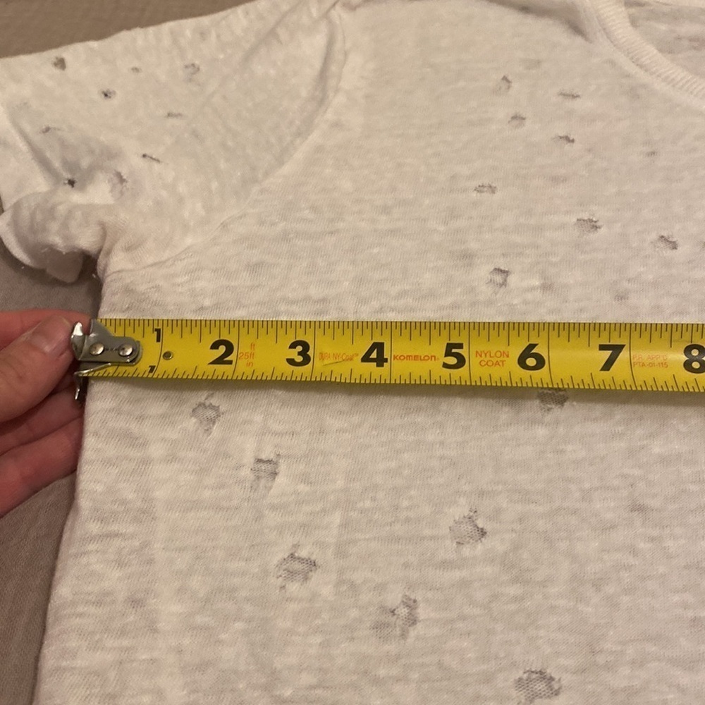 IRO Clay distressed white linen tee. Size L. Very good condition - Picture 9 of 11